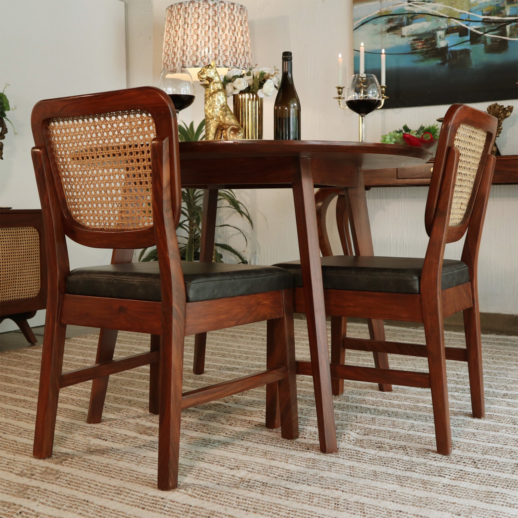 Uno Cane Dining Chairs by East Lifestyle