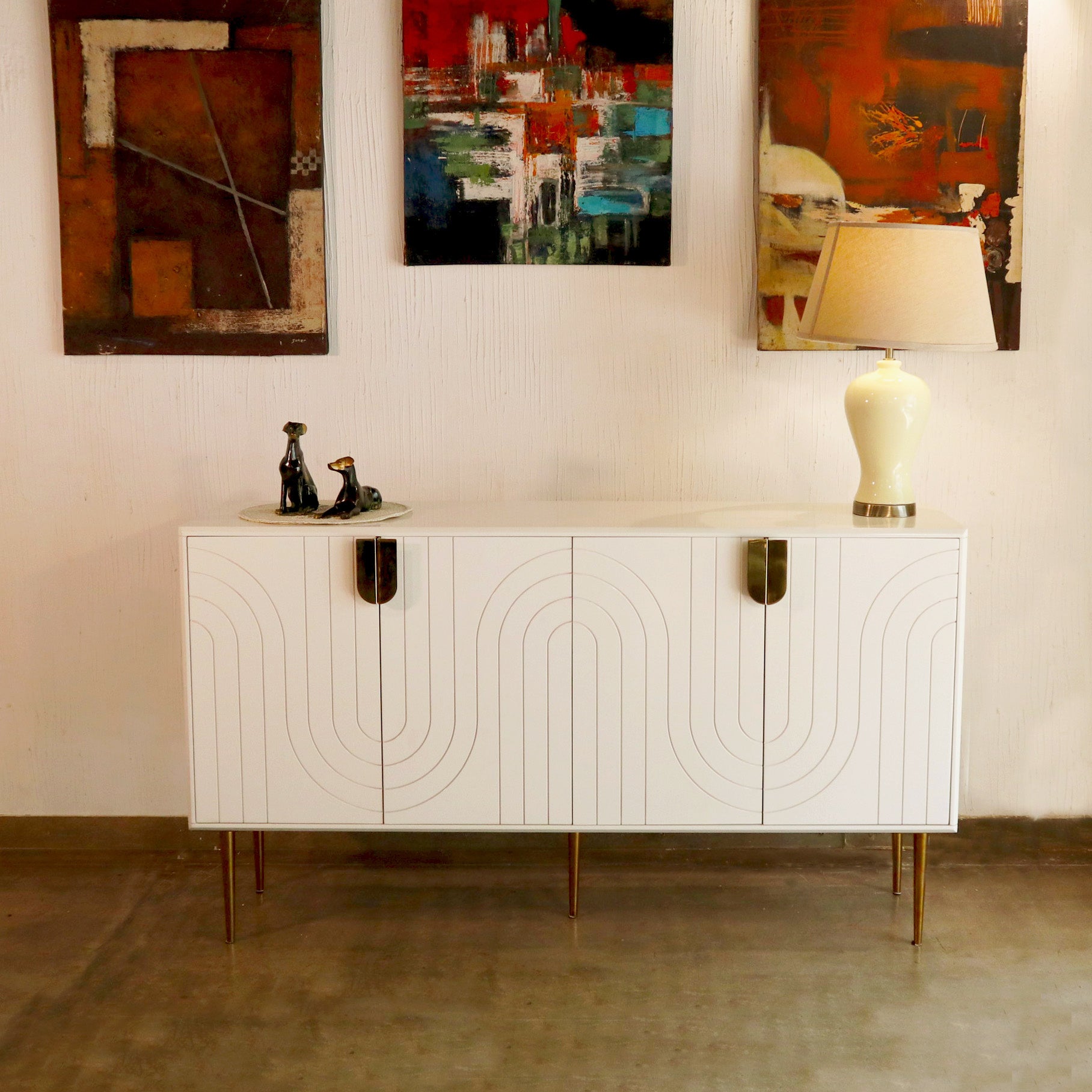 Ivory Wave Sideboard
